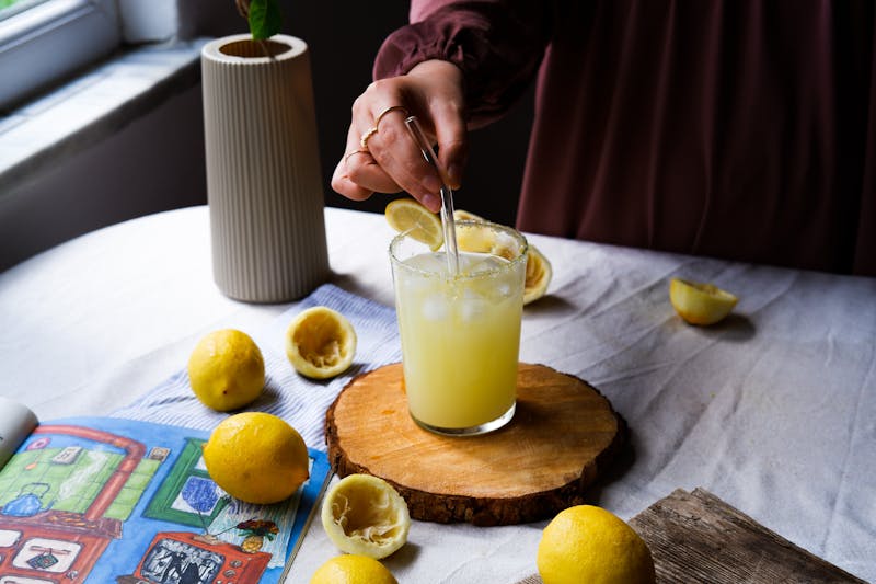 Fresh Lemonade drinks at Marcos