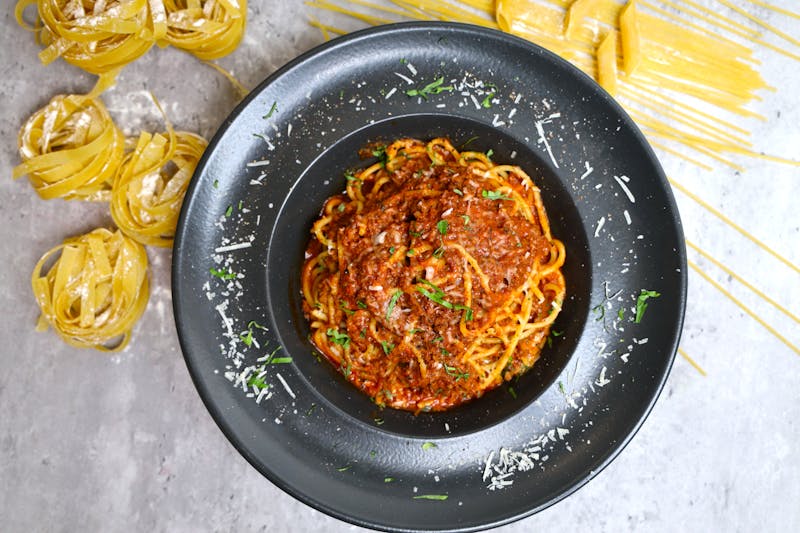 Spaghetti Bolognese at Marcos restaurant